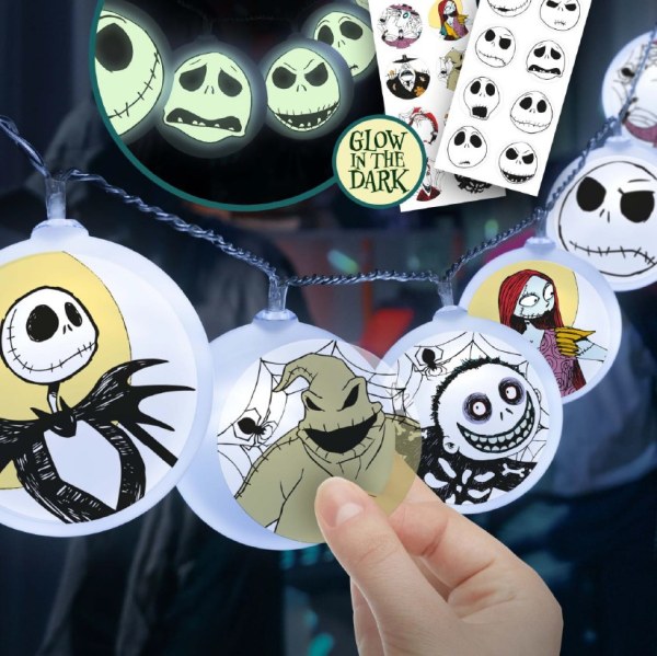 Nightmare Before Christmas light garland with stickers - Disney