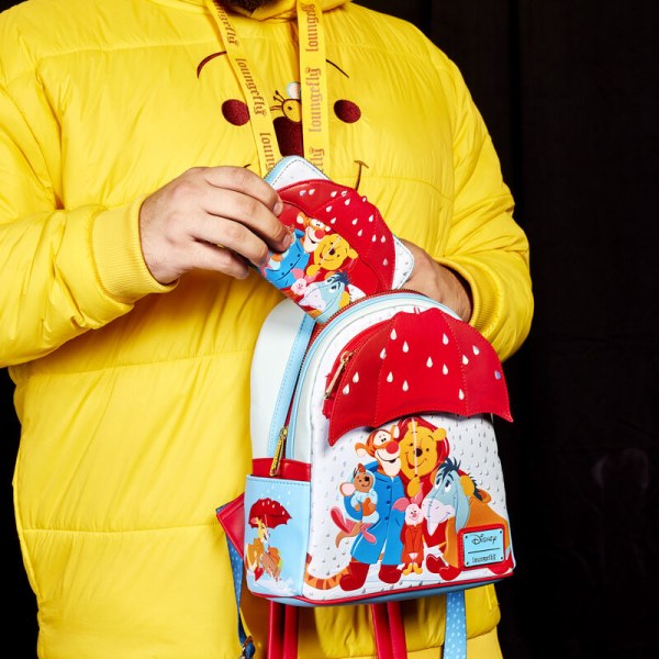 MINI BACKPACK Winnie the Pooh and Friends on a rainy day - DISNEY LOUNGEFLY