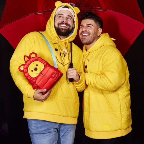 MINI BACKPACK Winnie the Pooh in rainy day down jacket - DISNEY LOUNGEFLY