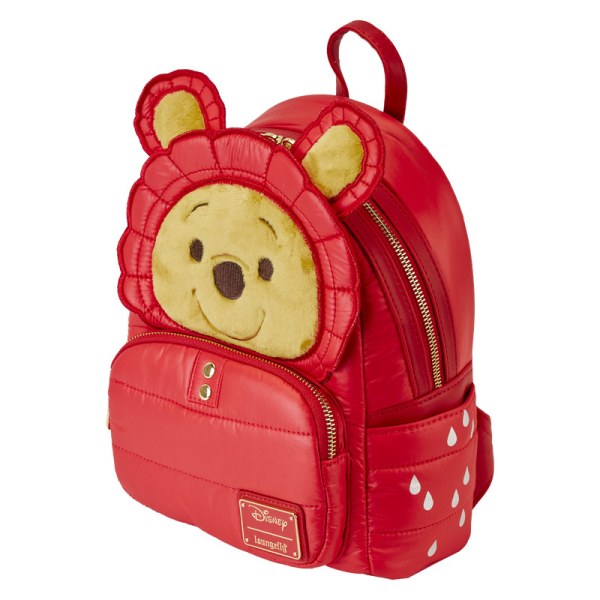 MINI BACKPACK Winnie the Pooh in rainy day down jacket - DISNEY LOUNGEFLY