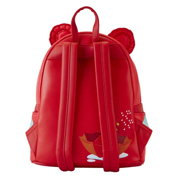 MINI BACKPACK Winnie the Pooh in rainy day down jacket - DISNEY LOUNGEFLY