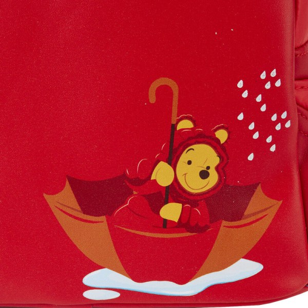 MINI BACKPACK Winnie the Pooh in rainy day down jacket - DISNEY LOUNGEFLY