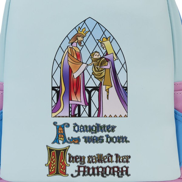 Sleeping Beauty castle mini backpack with The Three Good Fairies - DISNEY LOUNGEFLY