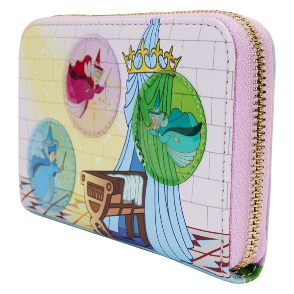WALLET Sleeping Beauty Castle with the Three Good Fairies - DISNEY LOUNGEFLY