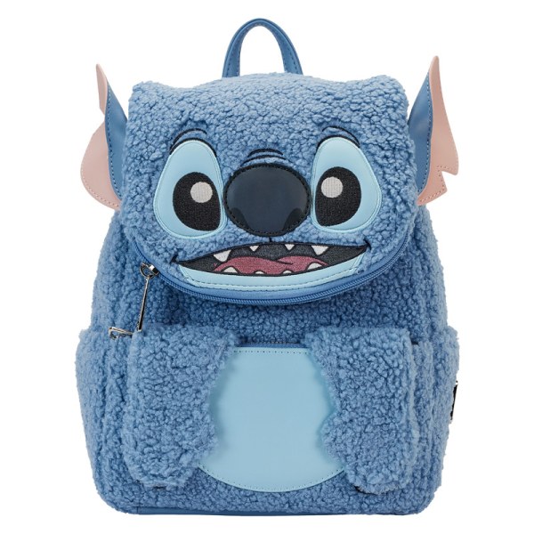 Mini Stitch backpack plush Sherpa - DISNEY LOUNGEFLY