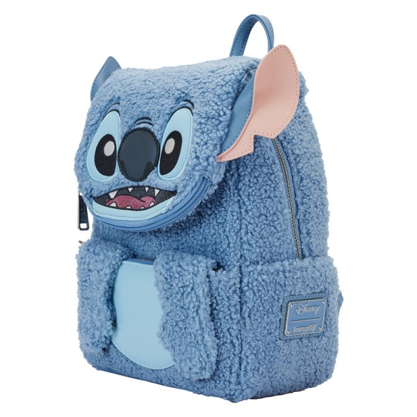 Mini Stitch backpack plush Sherpa - DISNEY LOUNGEFLY
