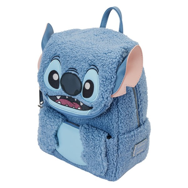 Mini Stitch backpack plush Sherpa - DISNEY LOUNGEFLY