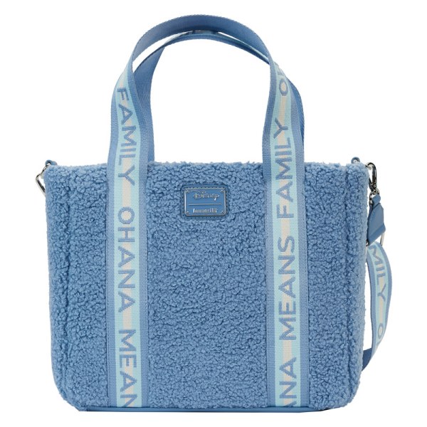 Tote bag Stitch en plush Sherpa with wallet - DISNEY LOUNGEFLY