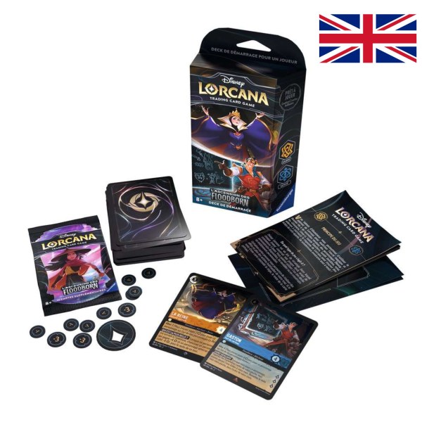 Amber and Sapphire Starter Deck (English language) Disney Lorcana Rise of the Floodborn