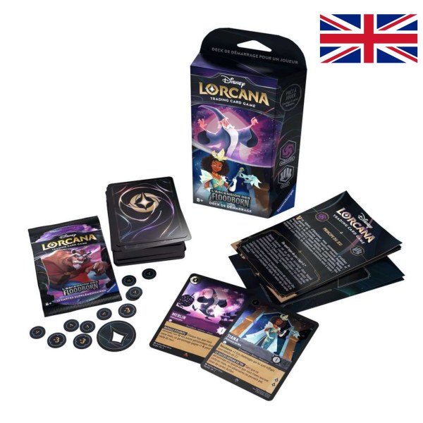 Amethyst &amp; Steel Starter Deck (English language) Disney Lorcana Rise of the Floodborn