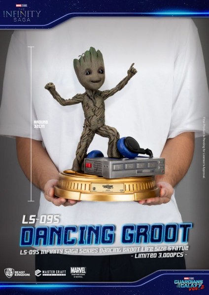 Dancing Groot 1/1 Guardians of the Galaxy 2 1/1 - Marvel Life Size Statue