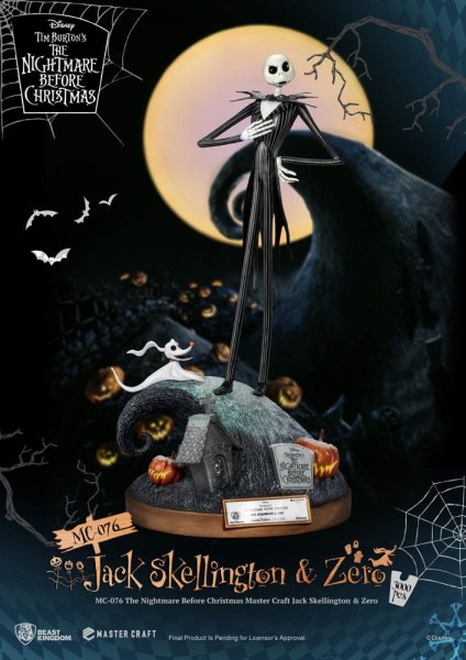 Jack Skellington and Zero - Disney Mastercraft