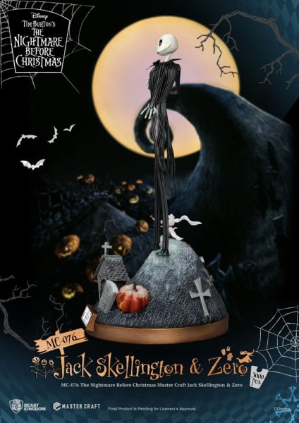 Jack Skellington and Zero - Disney Mastercraft