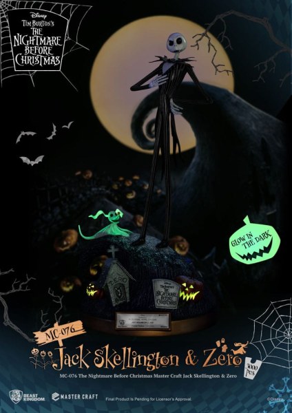 Jack Skellington and Zero - Disney Mastercraft
