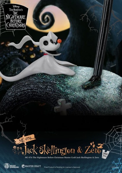 Jack Skellington and Zero - Disney Mastercraft