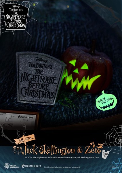 Jack Skellington and Zero - Disney Mastercraft