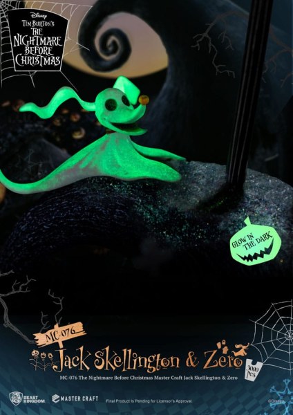 Jack Skellington and Zero - Disney Mastercraft