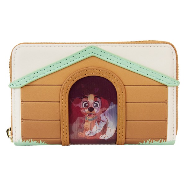 I Heart Disney Dogs Dog House Triple Lenticular Zip Around Wallet - DISNEY LOUNGEFLY