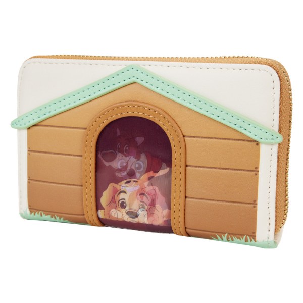 I Heart Disney Dogs Dog House Triple Lenticular Zip Around Wallet - DISNEY LOUNGEFLY