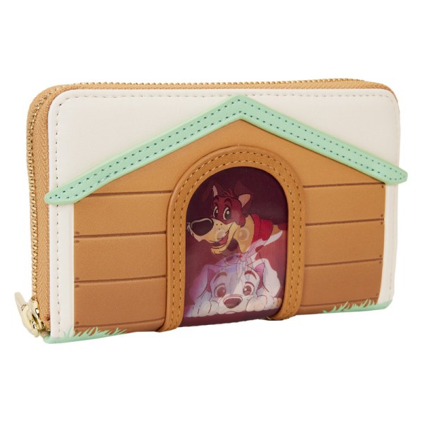 I Heart Disney Dogs Dog House Triple Lenticular Zip Around Wallet - DISNEY LOUNGEFLY
