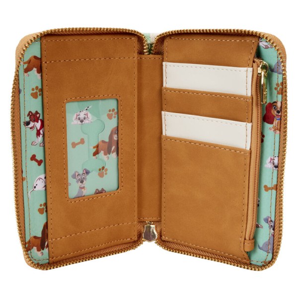 I Heart Disney Dogs Dog House Triple Lenticular Zip Around Wallet - DISNEY LOUNGEFLY
