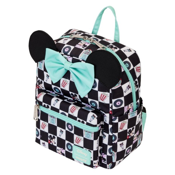 MINI BACKPACK Mickey and Minnie date night at the Diner - DISNEY LOUNGEFLY