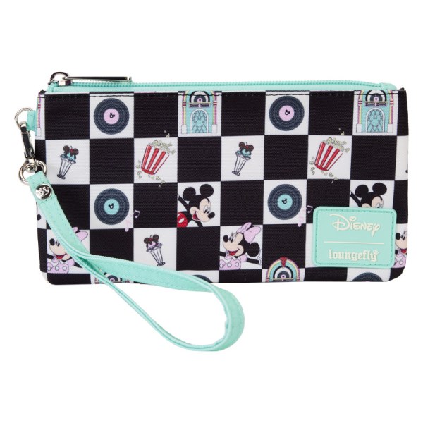 Pouch Mickey and Minnie date night at the Diner - DISNEY LOUNGEFLY