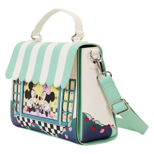 SHOULDER BAG Mickey and Minnie date night at the Diner - DISNEY LOUNGEFLY