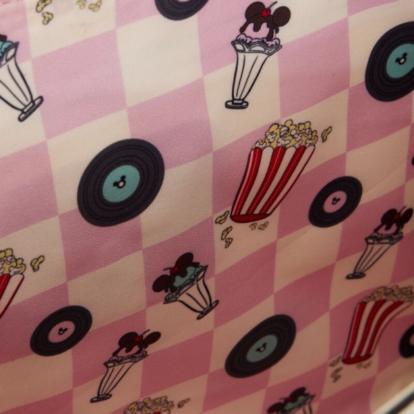 SHOULDER BAG Mickey and Minnie date night at the Diner - DISNEY LOUNGEFLY