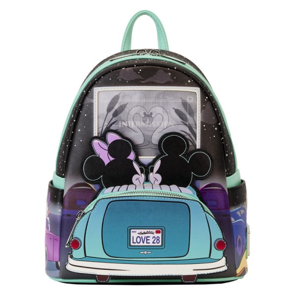 MINI Lenticular BACKPACK Mickey and Minnie Date Night at the Drive-In - DISNEY LOUNGEFLY