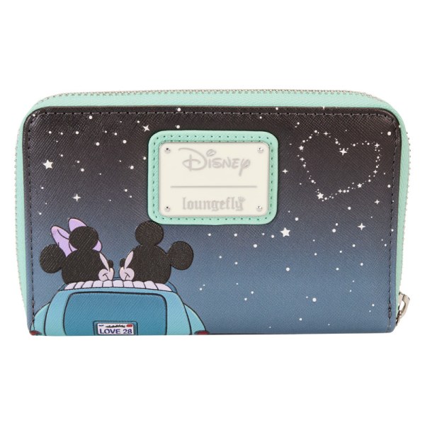 Lenticular Wallet Mickey and Minnie Date Night at the Drive-In - DISNEY LOUNGEFLY