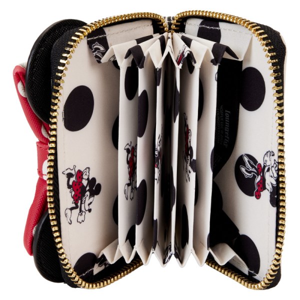 Minnie Mouse Rocks the Dots Classic Accordian Zip Around Wallet - DISNEY LOUNGEFLY