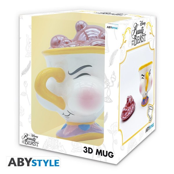 ZIP MUG WITH BUBBLES BEAUTY AND THE BEAST - DISNEY