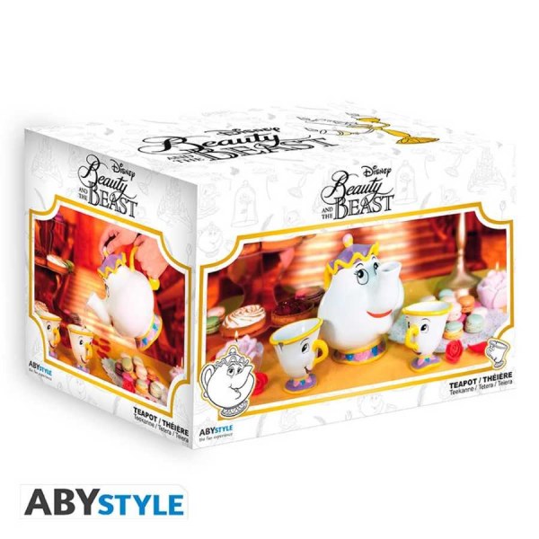Teapot Set - Mrs Samovar and Zip - Beauty and the Beast