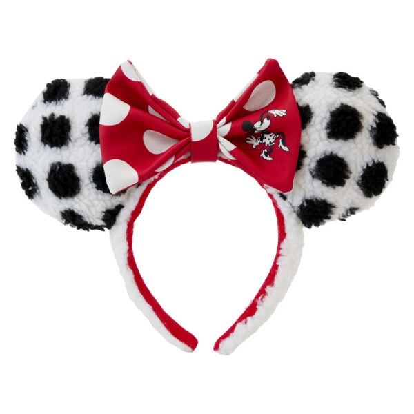 HEADBAND Minnie rocks classic sherpa dots - DISNEY LOUNGEFLY