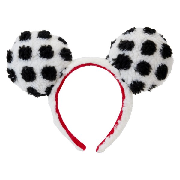 HEADBAND Minnie rocks classic sherpa dots - DISNEY LOUNGEFLY