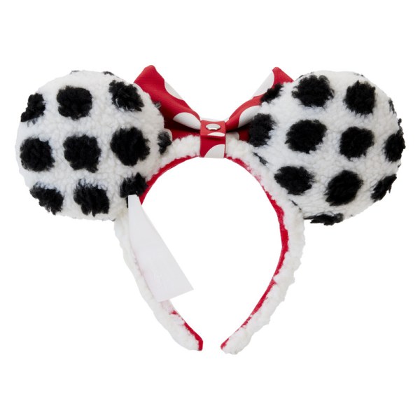 HEADBAND Minnie rocks classic sherpa dots - DISNEY LOUNGEFLY