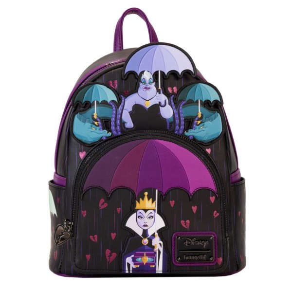 MINI BACKPACK Disney villains curse your hearts - DISNEY LOUNGEFLY
