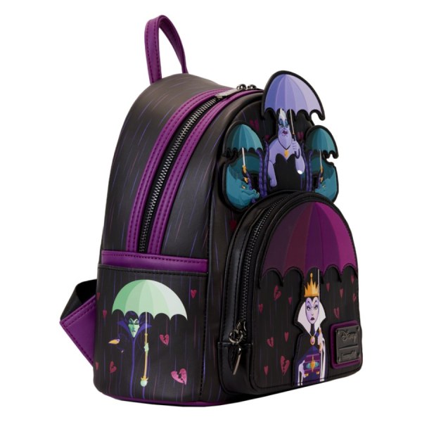 MINI BACKPACK Disney villains curse your hearts - DISNEY LOUNGEFLY