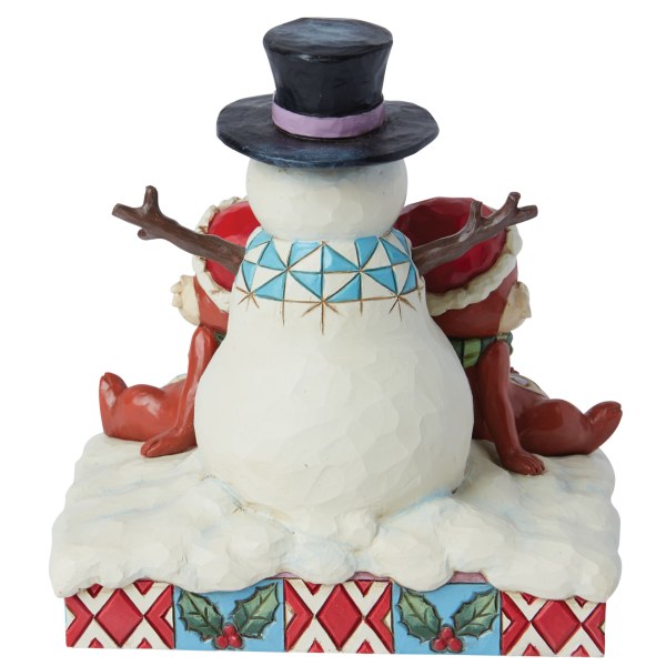 Chip and Dale with a Snowman – Disney Traditions