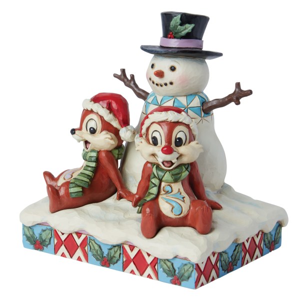 Chip and Dale with a Snowman – Disney Traditions