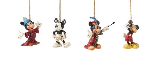 Pack of 4 Mickey Mouse hangings – Disney Traditions