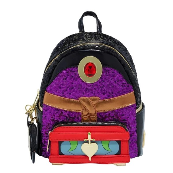MINI-RUCKSACK Evil Queen Crown Pailletten – DISNEY LOUNGEFLY