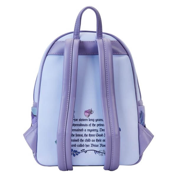MINI BACKPACK Sleeping Beauty 65th Anniversary Scene Floral - DISNEY LOUNGEFLY