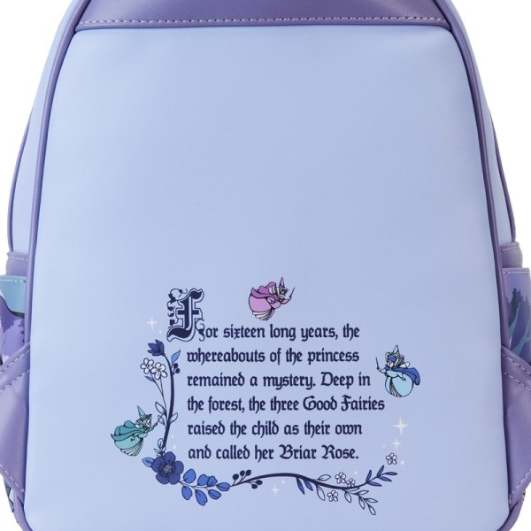 MINI BACKPACK Sleeping Beauty 65th Anniversary Scene Floral - DISNEY LOUNGEFLY
