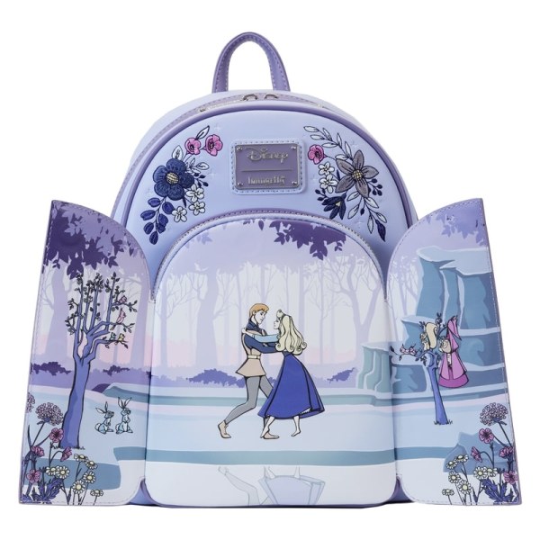 MINI BACKPACK Sleeping Beauty 65th Anniversary Scene Floral - DISNEY LOUNGEFLY