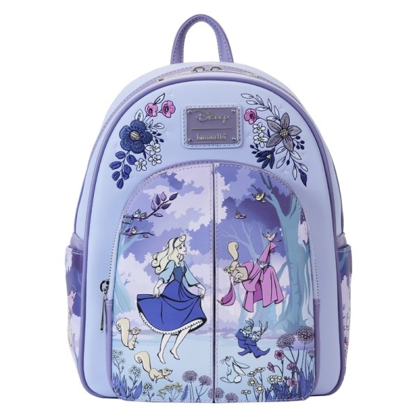 MINI BACKPACK Sleeping Beauty 65th Anniversary Scene Floral - DISNEY LOUNGEFLY