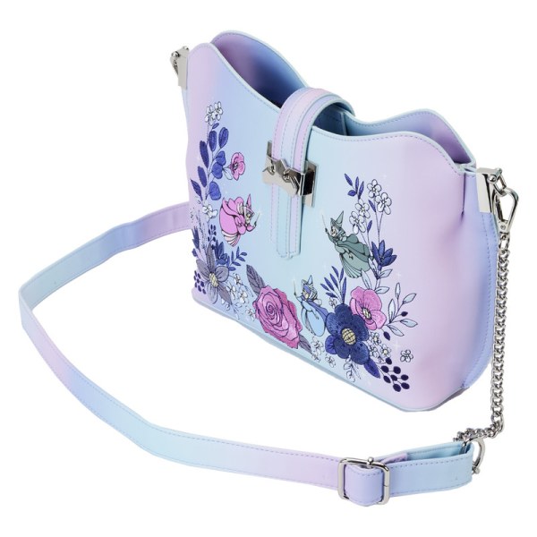 SHOULDER BAG Sleeping Beauty 65th anniversary floral scene - DISNEY LOUNGEFLY
