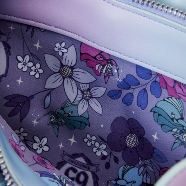 SHOULDER BAG Sleeping Beauty 65th anniversary floral scene - DISNEY LOUNGEFLY