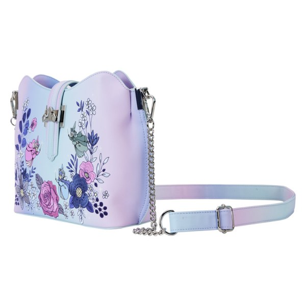 SHOULDER BAG Sleeping Beauty 65th anniversary floral scene - DISNEY LOUNGEFLY